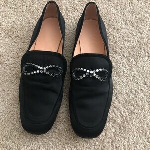 Crystal Valerie Flat- Satin JCrew flat